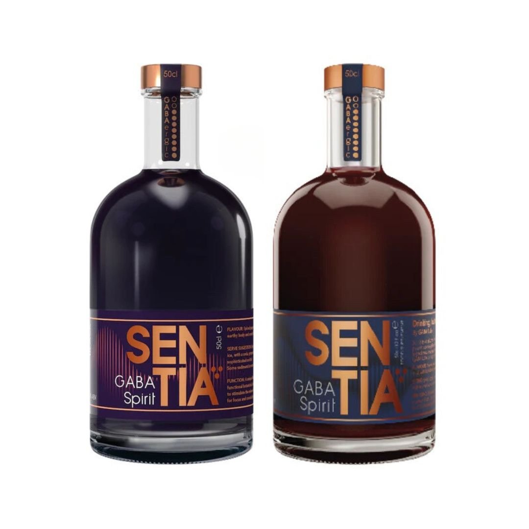 Sentia Gaba Black Spirits, Botanical Soft Drinks, Vegan, Gluten Free And GMO-Free, 50 Cl - Sentia Drink Perfect For Mocktails