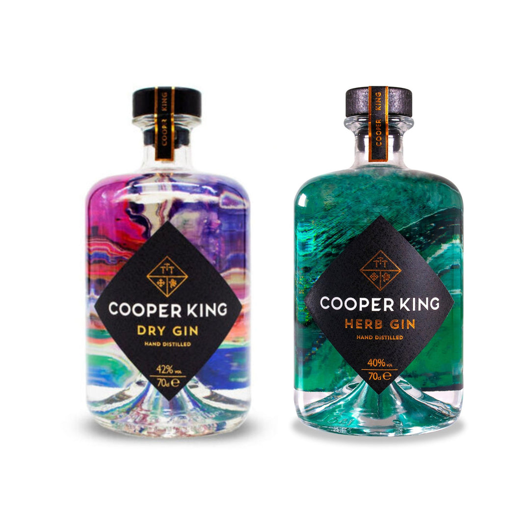Cooper King Gin Duo, 2 x 70cl | Dry Gin | Herb Gin