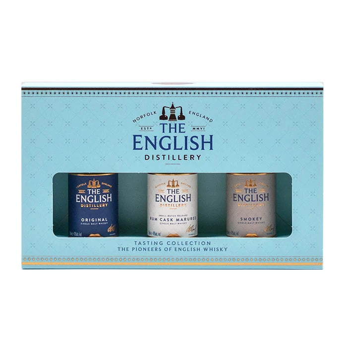 The English Single Malt Whisky 5cl x 3 Miniature Gift Set Packshot