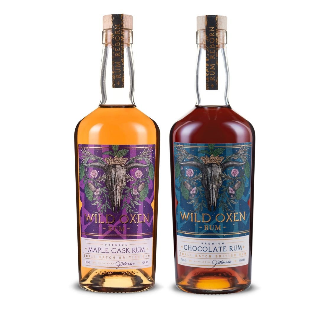 Abingdon Distillery Wild Oxen Rum Duo, 2 x 70cl
