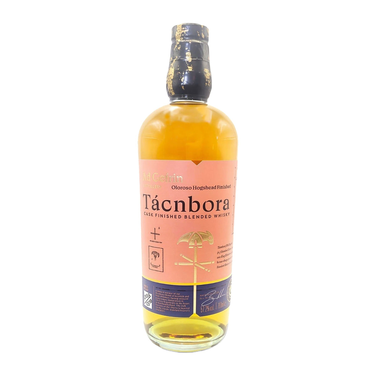 Ad Gefrin Tácnbora Oloroso Cask Finish Blended Whisky, 70cl, bottle shot, Digital Distiller