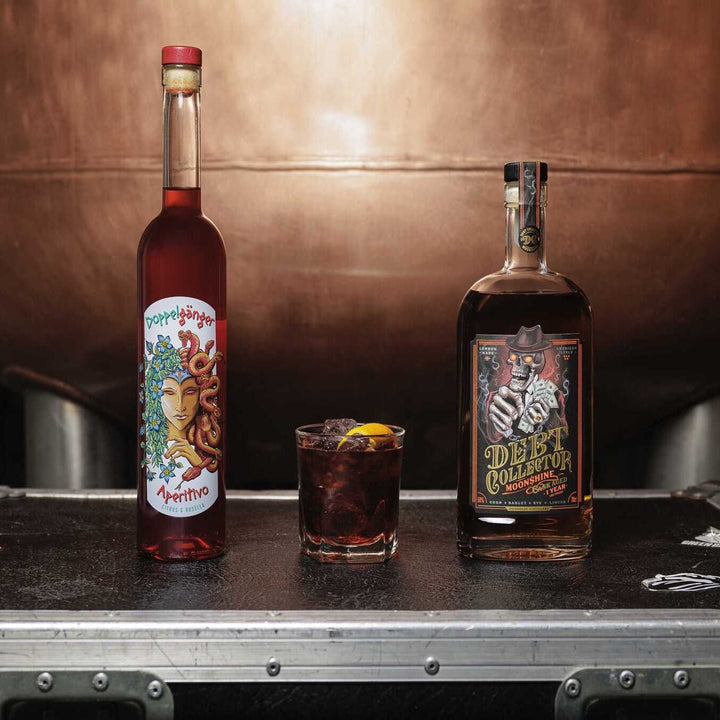 Doppelganger Aperitivo and Debt Collector Whisky