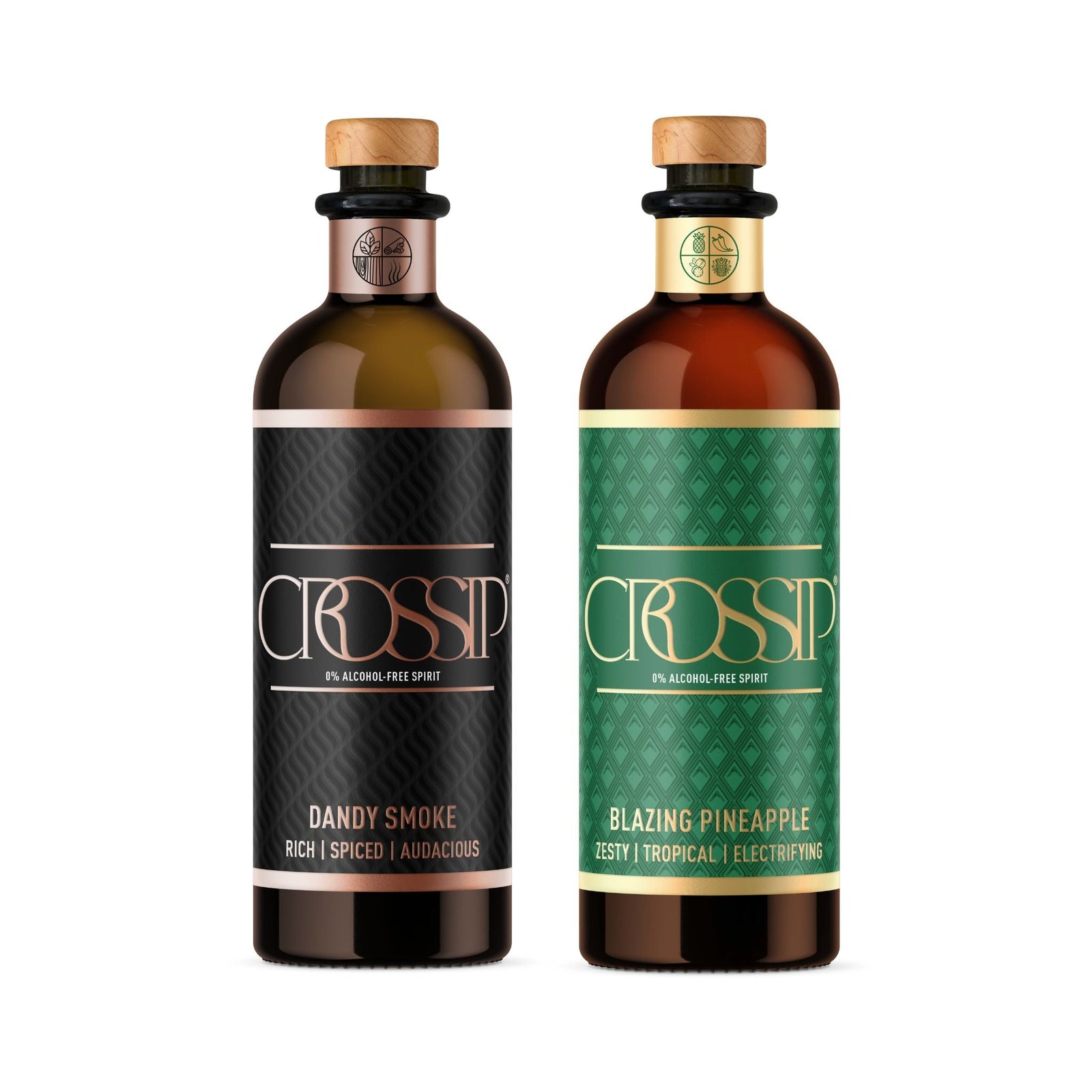 Crossip - Crossip Dandy Smoke and Blazing Pineapple Bundle 50cl x 2 - Non - Alcoholic - Digital Distiller