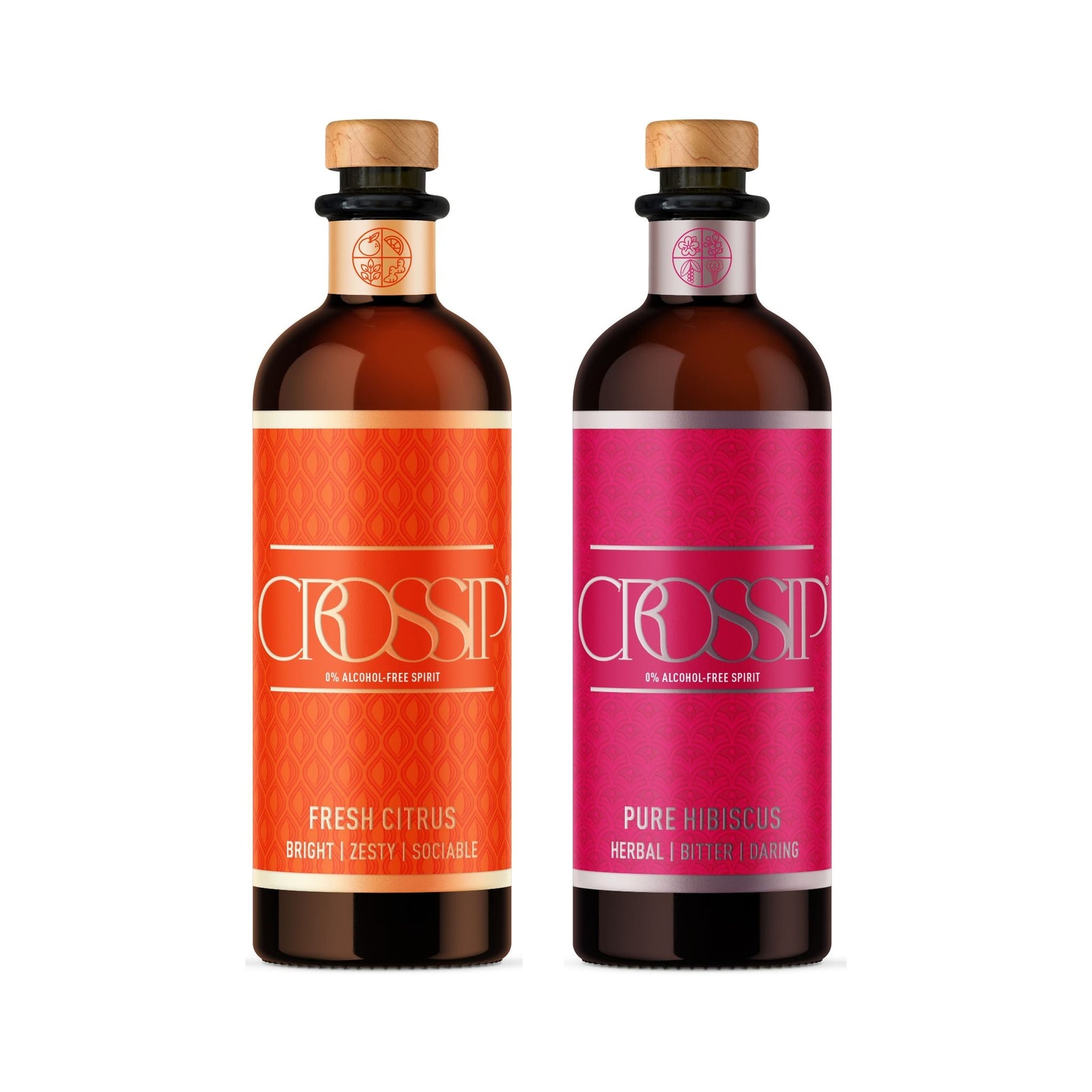 Crossip - Crossip Fresh Citrus and Pure Hibiscus Bundle 50cl x 2 - Non - Alcoholic - Digital Distiller