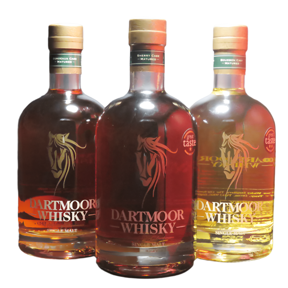 Dartmoor Whisky Trio Bundle, 3 x 70cl