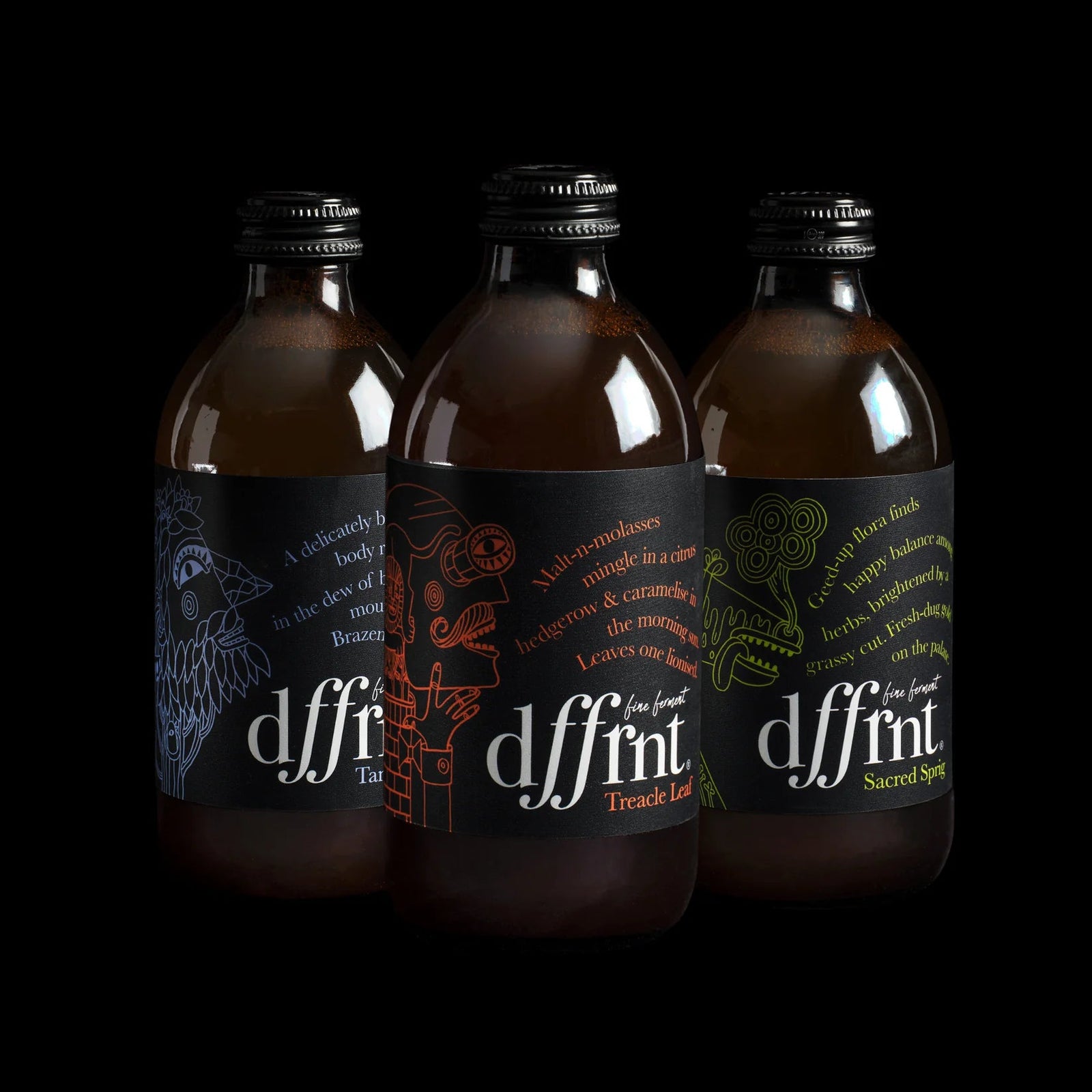 Dffrnt Fine Ferment Kombucha, Mixed 12 x 330ml - Digital Distiller
