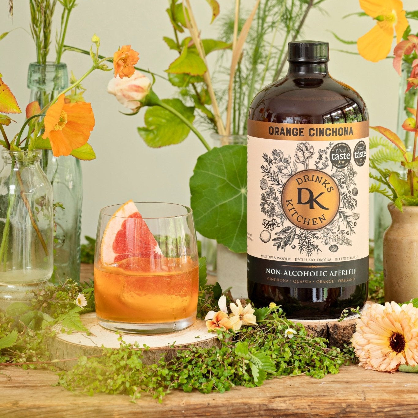 Drinks Kitchen Orange Cinchona, Non - Alcoholic Aperitif, 95cl - Digital Distiller