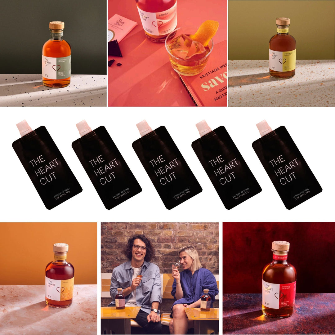 The Heart Cut - English Whisky Dram Selection, 5 x 3cl - Whisky - Digital Distiller
