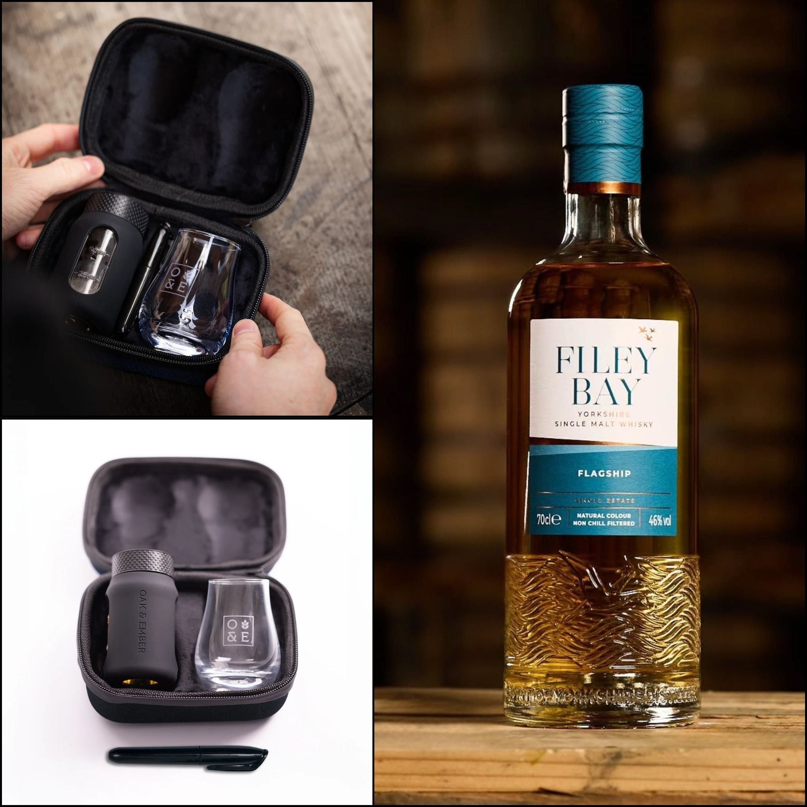 Digital Distiller - Filey Bay Flagship, Travel Flask & Glass Gift - Mixed Cases - Digital Distiller