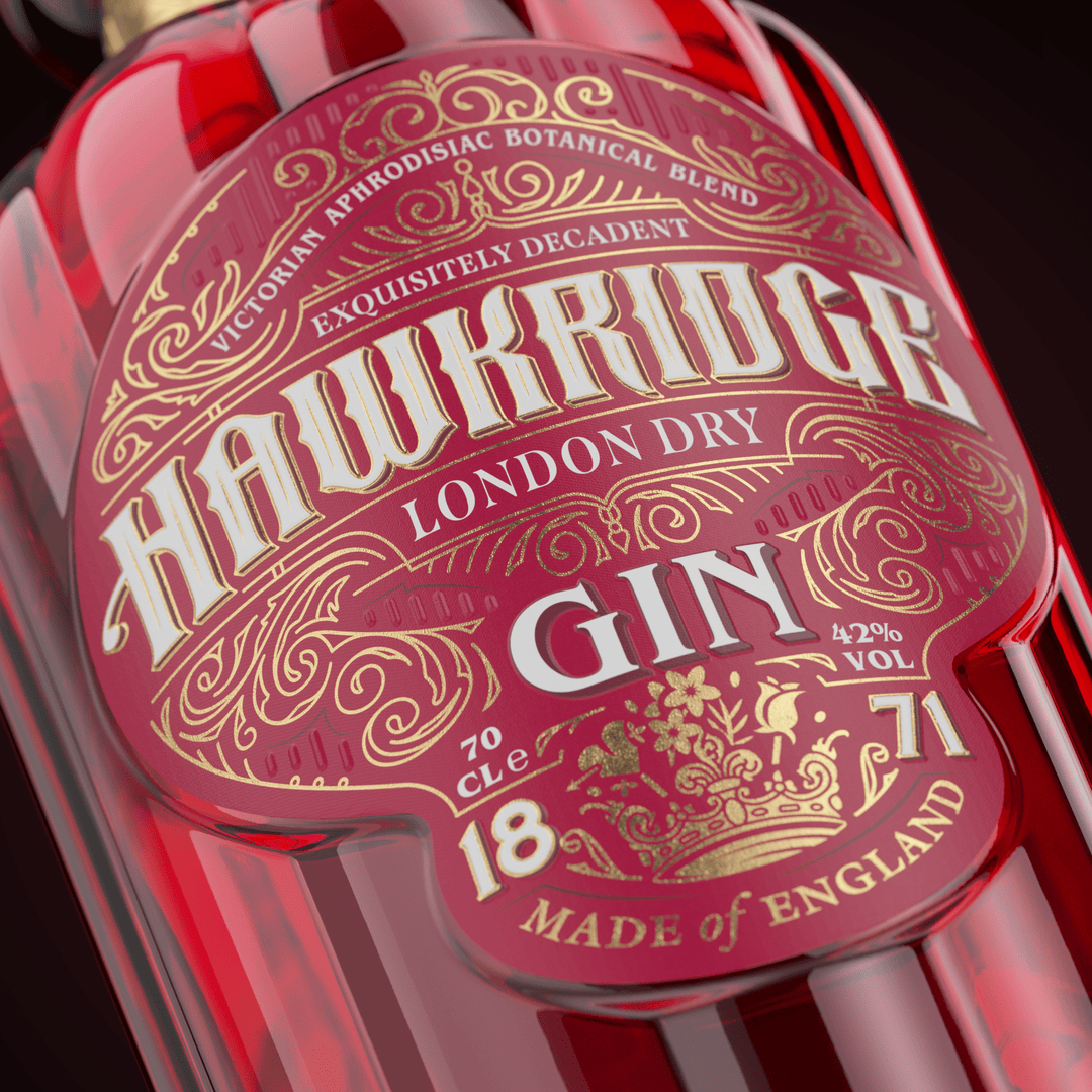 Hawkridge Victorian Aphrodisiac Blend London Dry Gin, 70cl - Digital Distiller