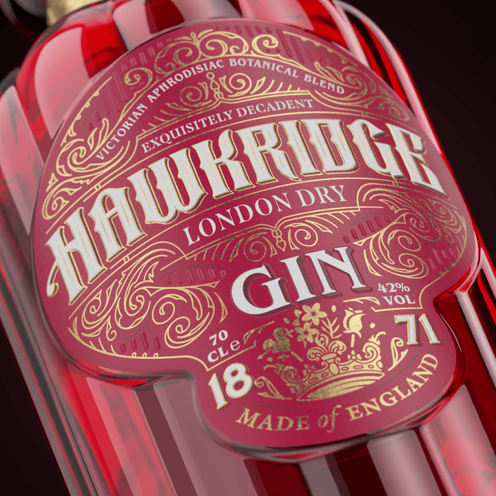 Hawkridge Victorian Aphrodisiac Blend London Dry Gin, 70cl - Digital Distiller