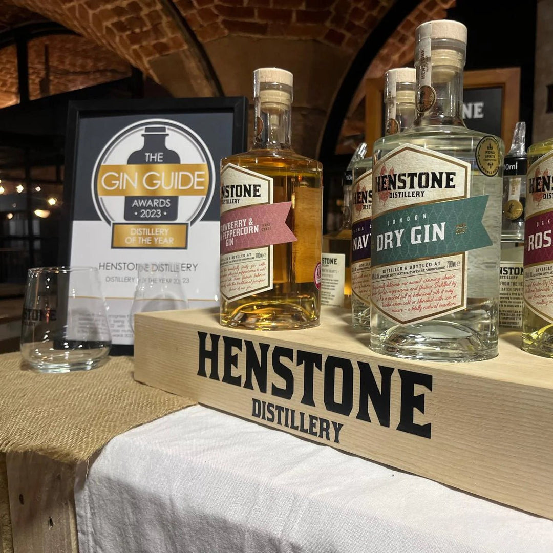 Henstone Distillery Tour bottles