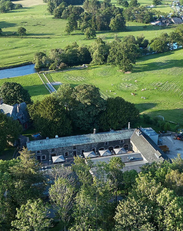 The Lakes Distillery aerial view