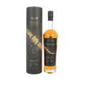 Bottle of The London Distillery Company's 'Renascence' whisky with packaging tube on a white background