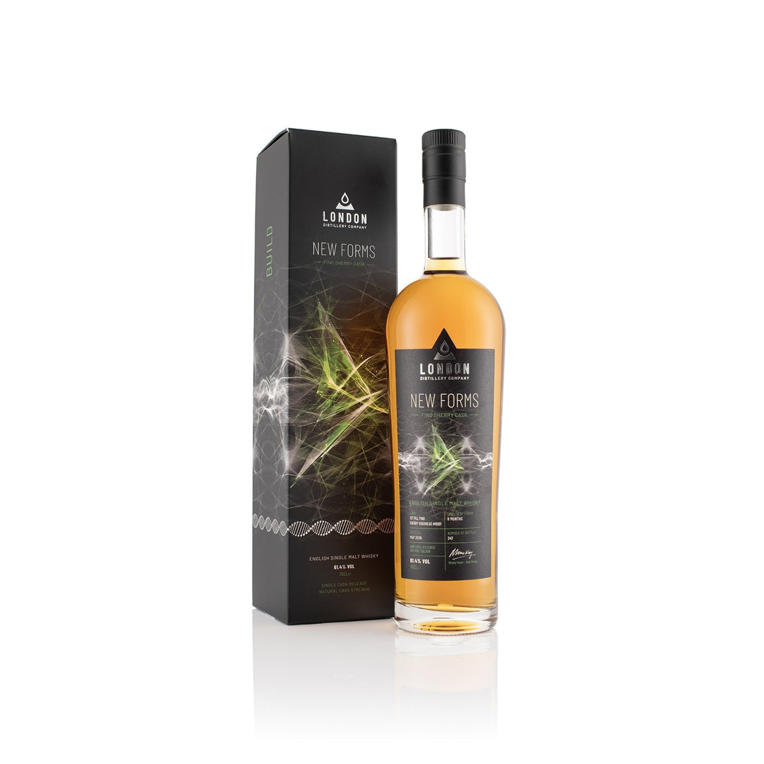 London Distillery Company New Forms Fino English Single Malt Whisky, 70cl - bottle shot - Digital Distiller