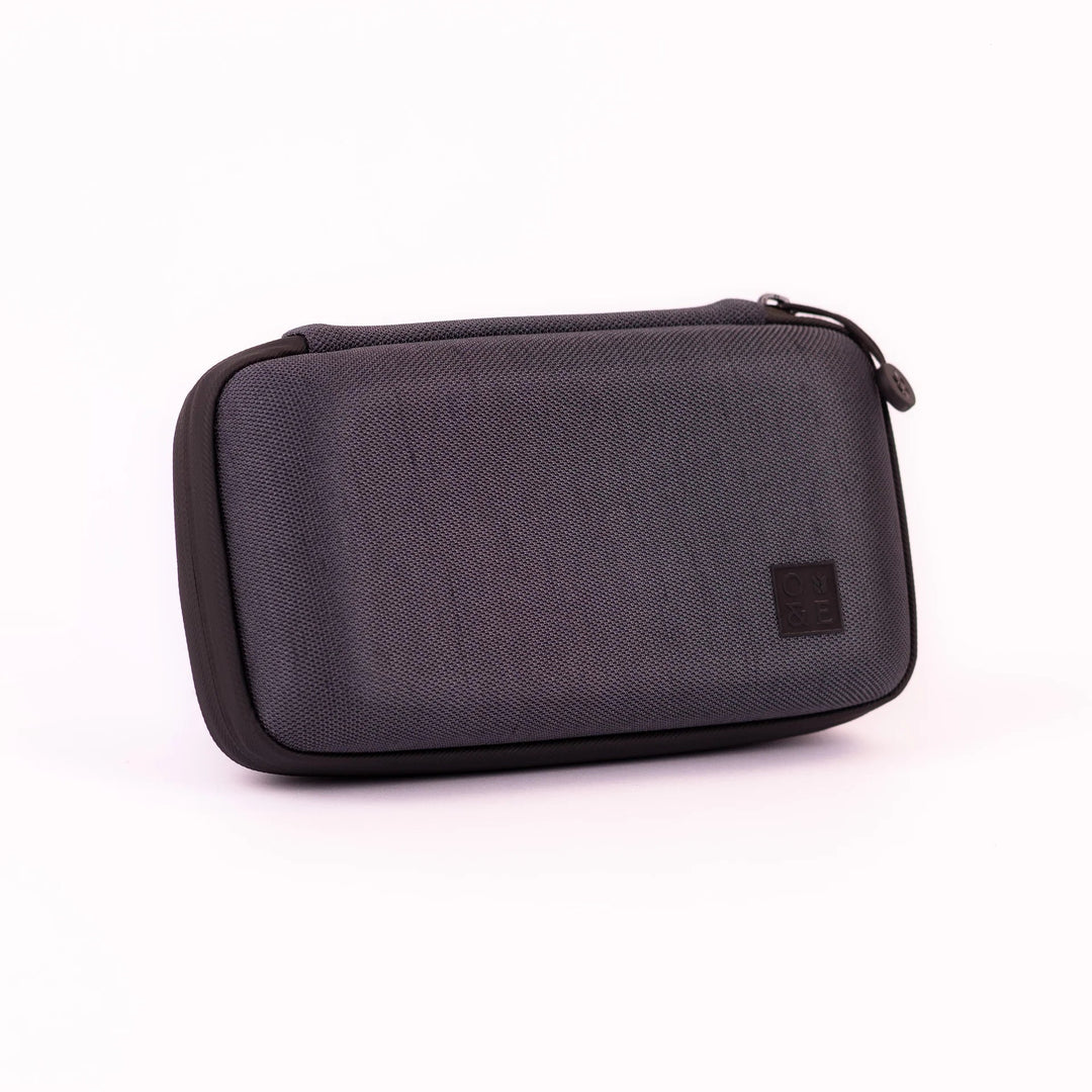 Oak and Ember Flight Flask Traveller Set in Charcoal Grey on a white background