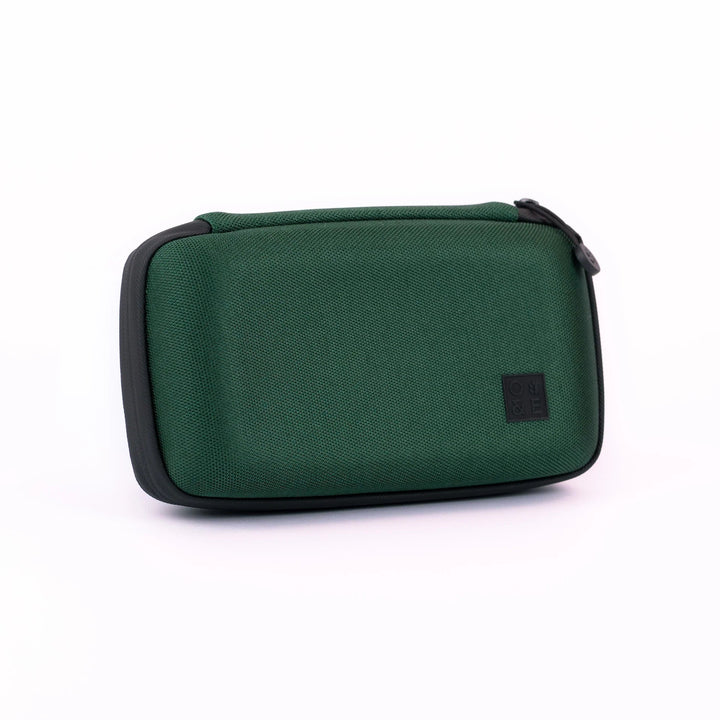Oak and Ember Flight Flask Traveller Set in Forest Green on a white background