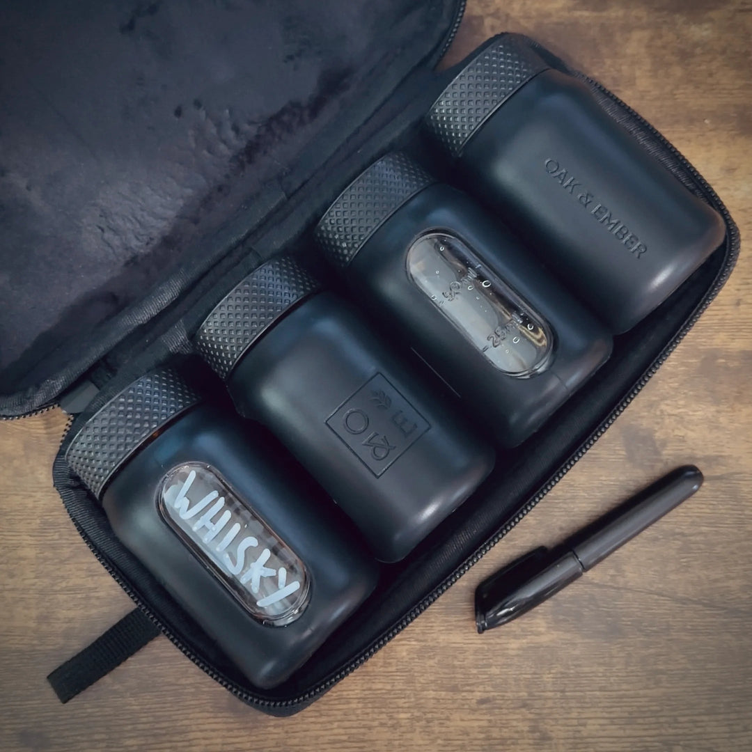 Oak & Ember - Oak & Ember Flight Flask Whisky Traveller Set - Accessories - Digital Distiller