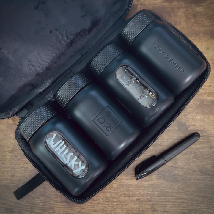 Oak & Ember - Oak & Ember Flight Flask Whisky Traveller Set - Accessories - Digital Distiller