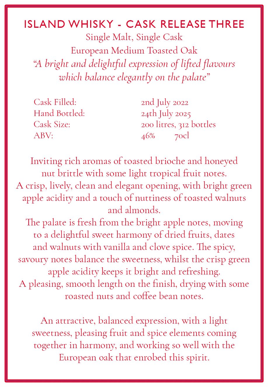 Scilly Spirit Distillery - Scilly Spirit Island Whisky Batch 3, 70cl, - Whisky - Digital Distiller