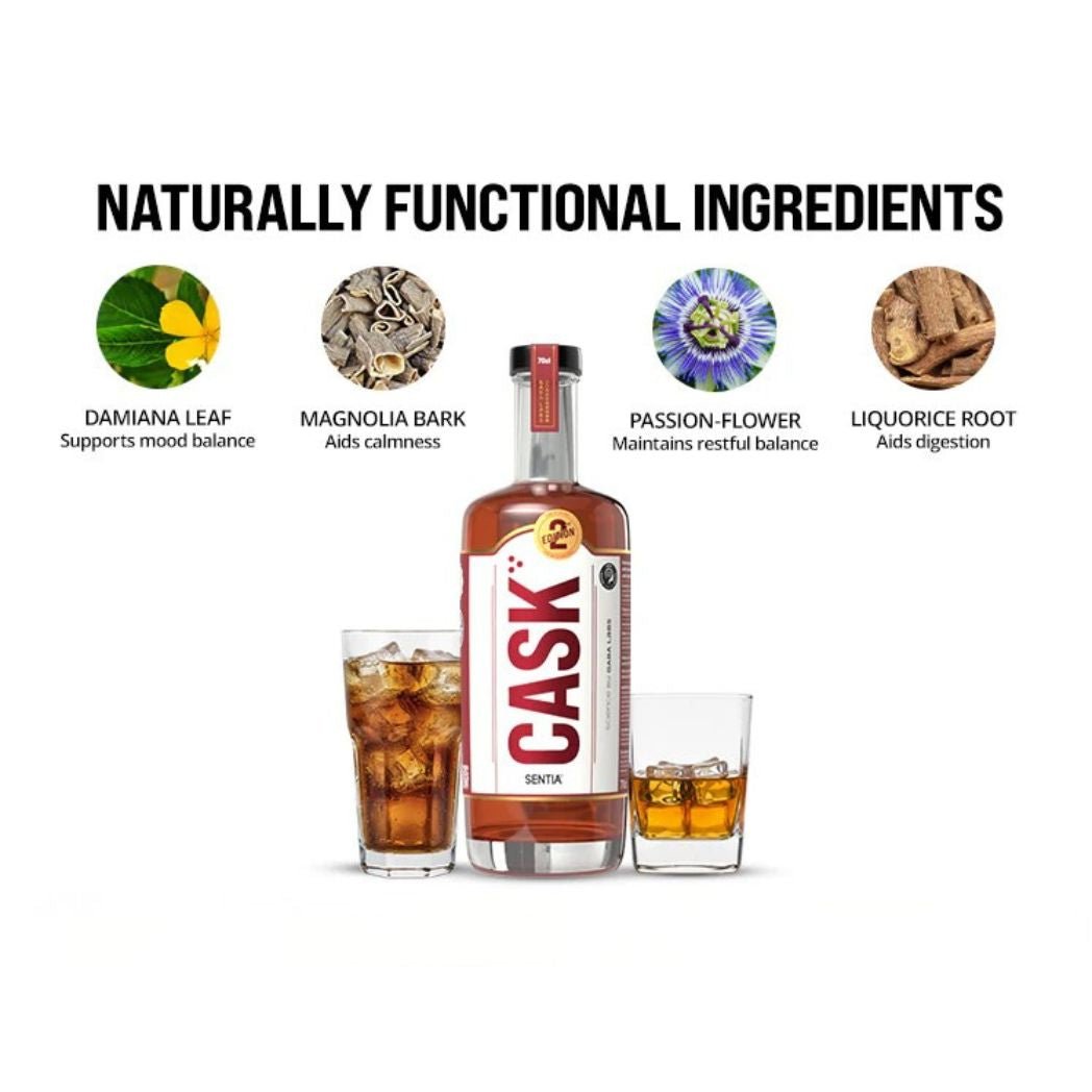 Sentia - Sentia Cask GABA Non - Alc Whiskey Alternative, 2 x 70cl - Non - Alcoholic - Digital Distiller