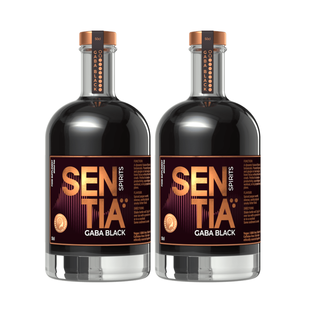 Sentia - Sentia GABA Black 50cl x 2 - Non - Alcoholic - Digital Distiller