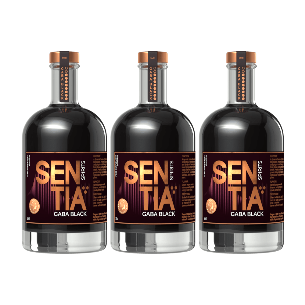 Sentia - Sentia GABA Black 50cl x 3 - Non - Alcoholic - Digital Distiller