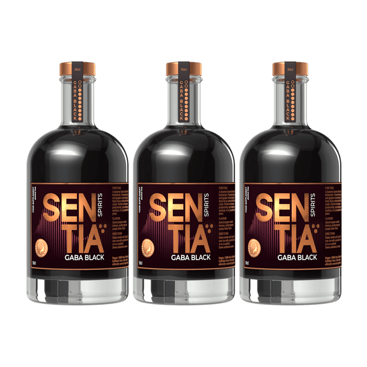 Sentia - Sentia GABA Black 50cl x 3 - Non - Alcoholic - Digital Distiller