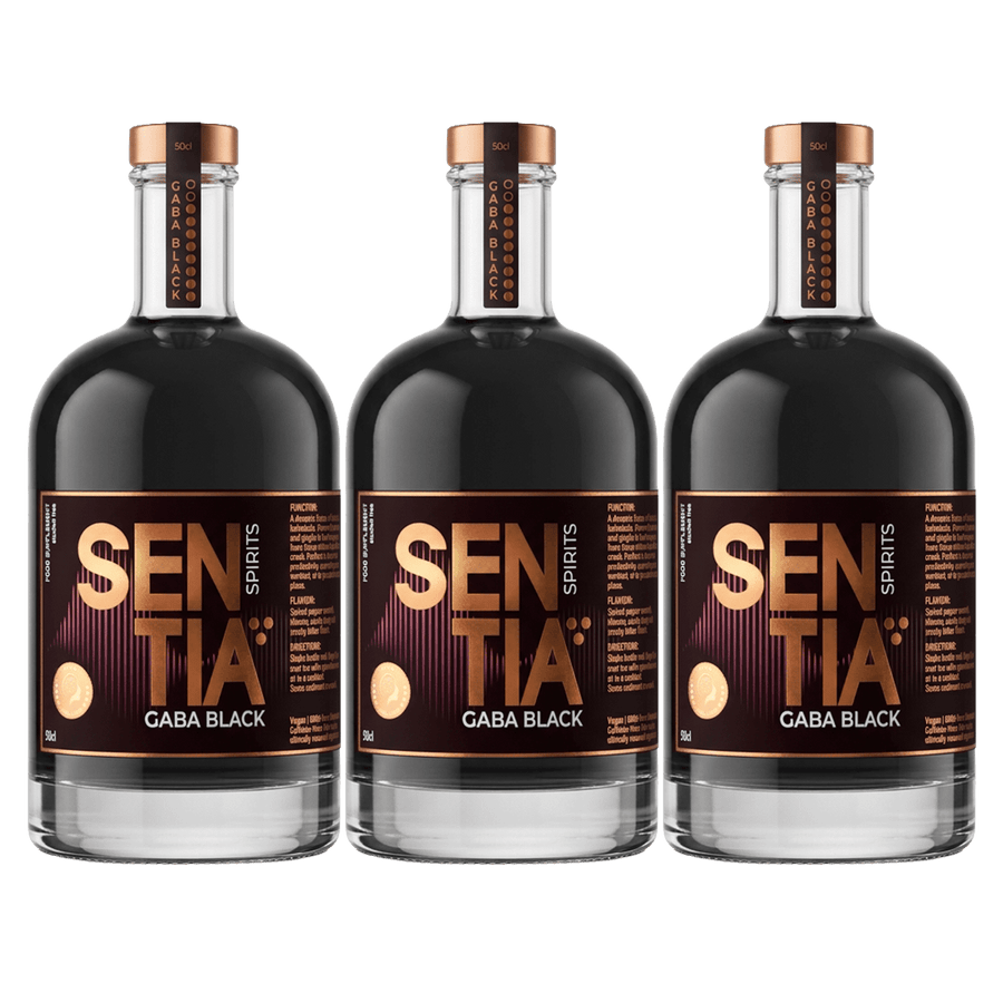 Sentia - Sentia GABA Black 50cl x 3 - Non - Alcoholic - Digital Distiller