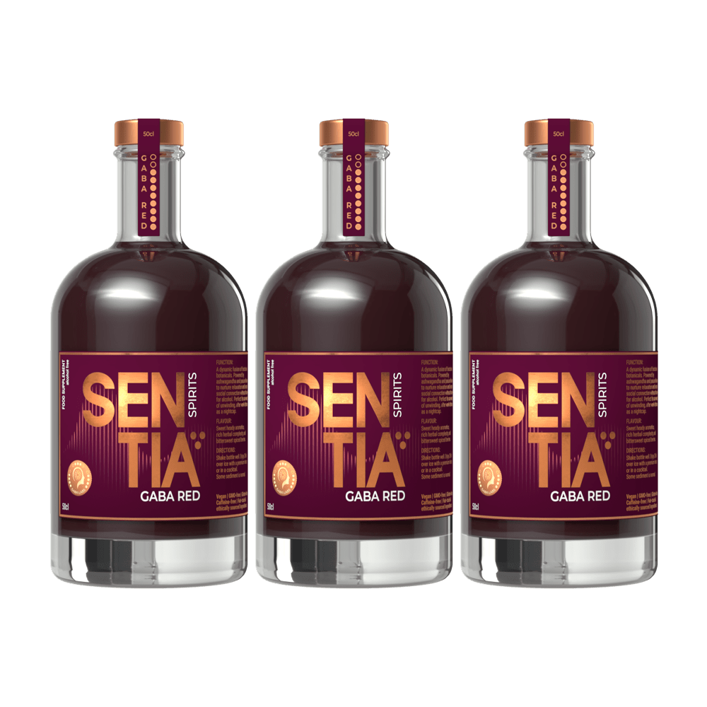 Sentia - Sentia GABA Red 50cl x 3 - Non - Alcoholic - Digital Distiller