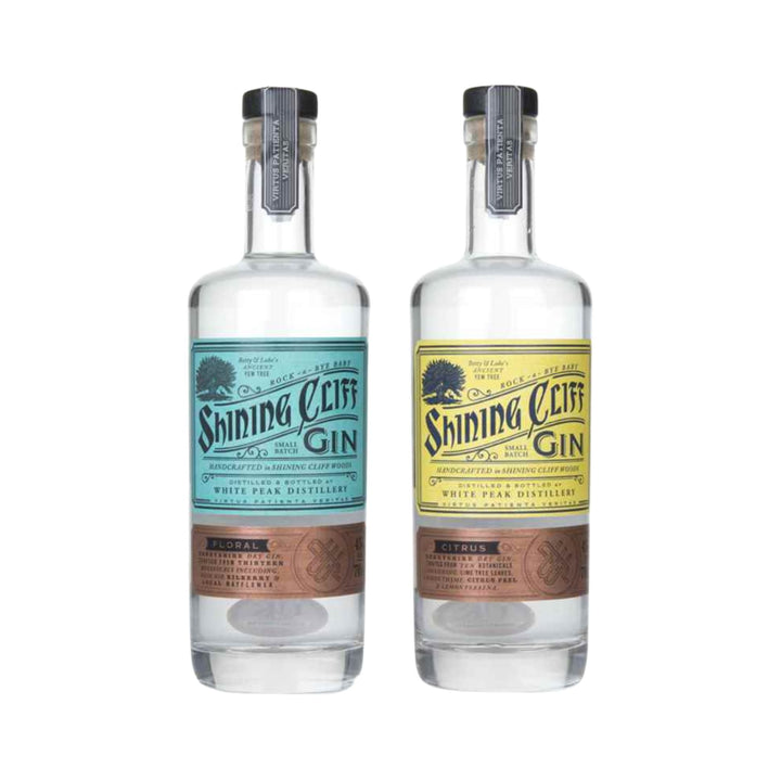 White Peak Distillery - Shining Cliff Original Dry Gin 70cl and Citrus Gin 70cl - Gin - Digital Distiller