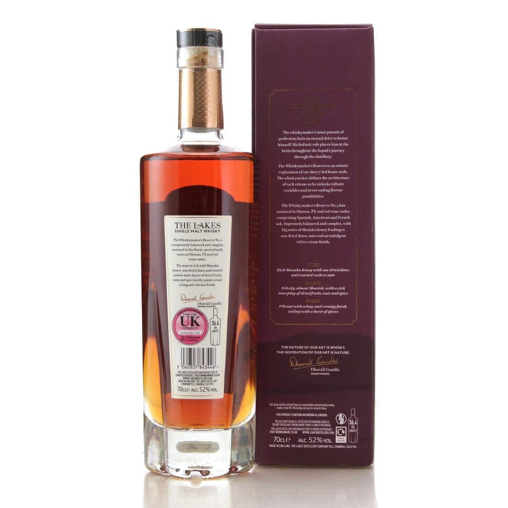 The Lakes Distillery - The Lakes Distillery Whiskymaker's Reserve No. 4 English Whisky, 70cl - Whisky - Digital Distiller