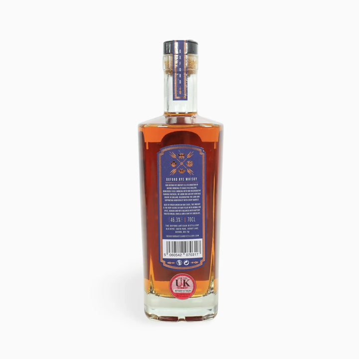 The Oxford Artisan Distillery - The Oxford Artisan Distillery Oxford Rye Whisky 001, 70cl - Whisky - Digital Distiller