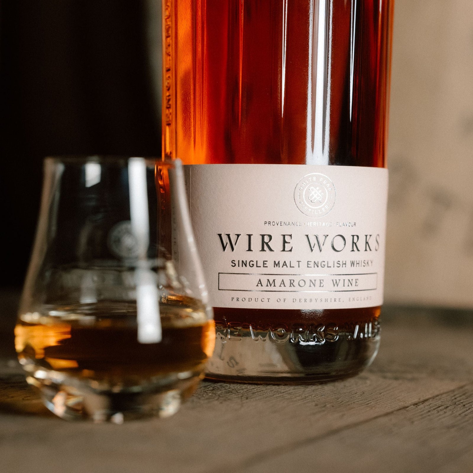 White Peak Distillery - Wire Works Amarone Wine Cask Single Malt Whisky, 70cl - Whisky - Digital Distiller