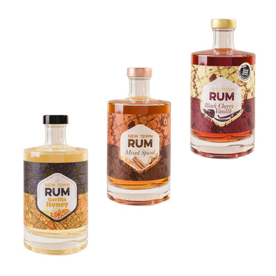 New Town 3 Bottle Mixed Rum Case (3 x 500ml) - Digital Distiller